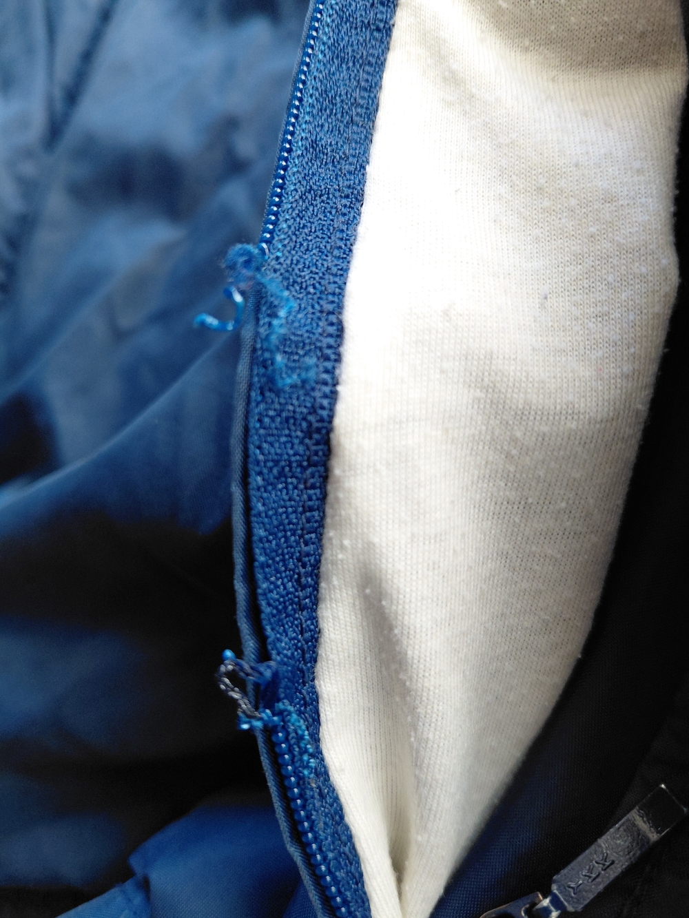 Vintage 90s Adidas Colorblock Windbreaker Navy Blue Jacket XL - Picture 13 of 16